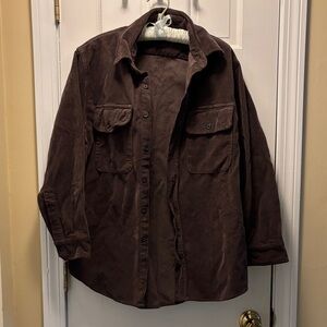 Brown  corduroy ry Button-Up Shirt by J Galt